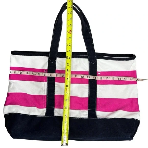 J. Crew Striped Canvas Tote Bag - Picture 7 of 12